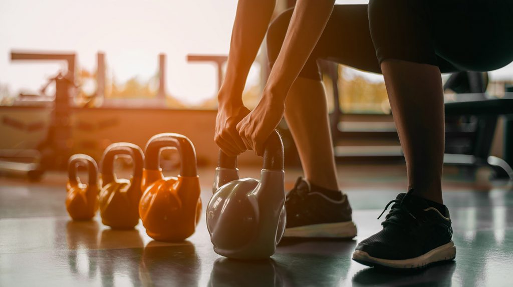 Amazon Basics cast-iron kettlebell