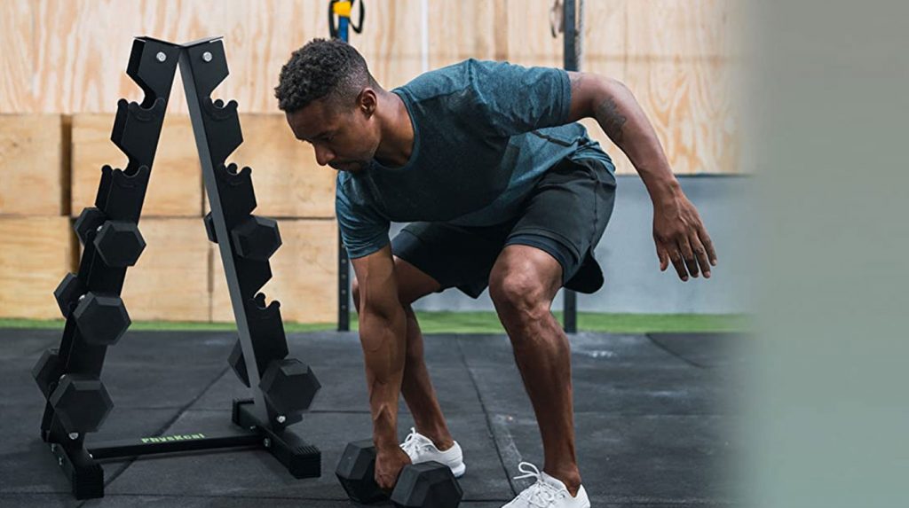 Keep Your Weights Neat and Tidy with the PhysKcal Dumbbell Stand